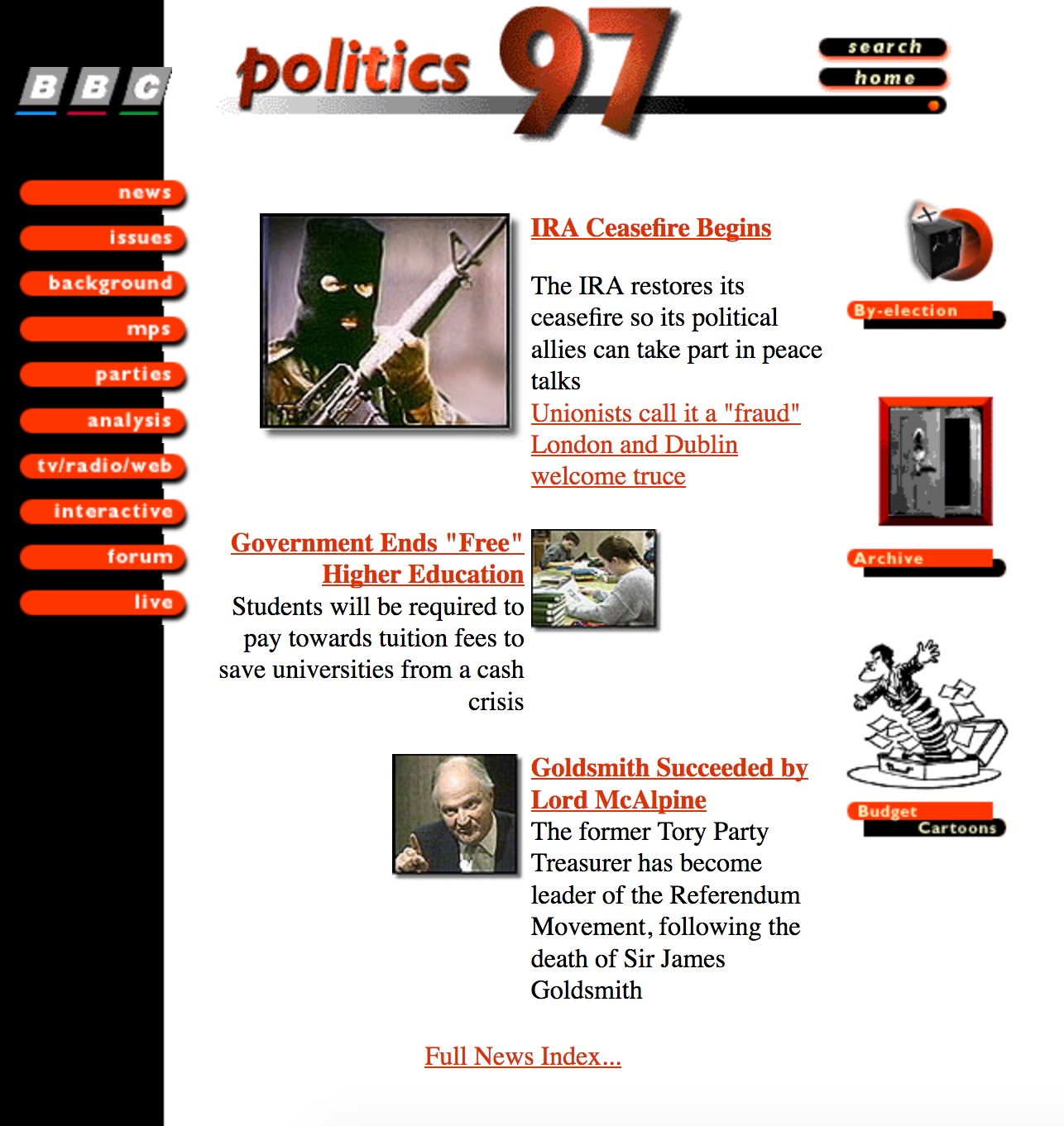 BBC.co.uk news and politics (1997)
